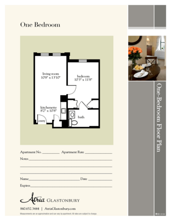 Floorplan of Atria Glastonbury, Assisted Living, Glastonbury, CT 2
