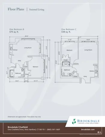 Floorplan of Brookdale Chatfield, Assisted Living, West Hartford, CT 10