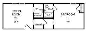 Floorplan of Bethea Retirement Community, Assisted Living, Nursing Home, Independent Living, CCRC, Darlington, SC 5