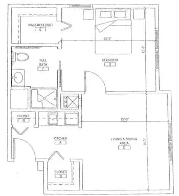 Floorplan of Brandon Oaks, Assisted Living, Nursing Home, Independent Living, CCRC, Roanoke, VA 1