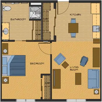 Floorplan of Mountain Lodge, Assisted Living, Douglas, WY 7