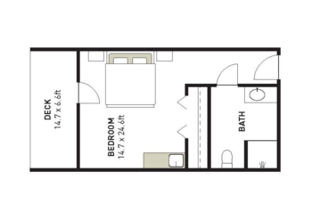 Floorplan of Apple Village, Assisted Living, Layton, UT 6