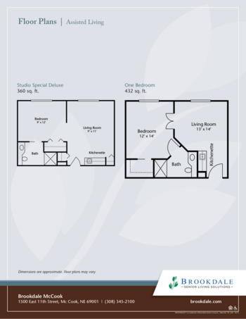 Floorplan of Brookdale McCook, Assisted Living, McCook, NE 6