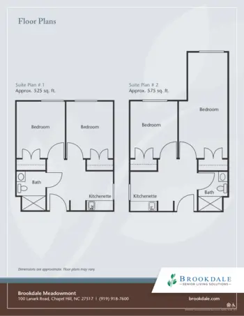 Floorplan of Brookdale Meadowmont, Assisted Living, Chapel Hill, NC 2