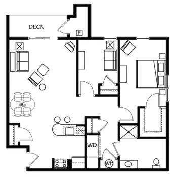 Floorplan of Aspen Ridge, Assisted Living, Gaylord, MI 10