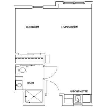 Floorplan of Aspen Ridge, Assisted Living, Gaylord, MI 16