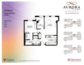 Floorplan of Aurora on France, Assisted Living, Memory Care, Edina, MN 14