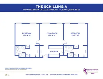 Floorplan of Salina Presbyterian Manor, Assisted Living, Nursing Home, Independent Living, CCRC, Salina, KS 6