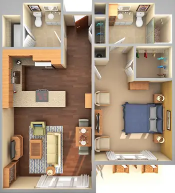 Floorplan of Aldersgate, Assisted Living, Nursing Home, Independent Living, CCRC, Charlotte, NC 3