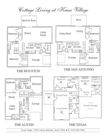 Floorplan of Kruse Village, Assisted Living, Nursing Home, Independent Living, CCRC, Brenham, TX 2