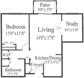 Floorplan of Falls River Court, Assisted Living, Memory Care, Raleigh, NC 3