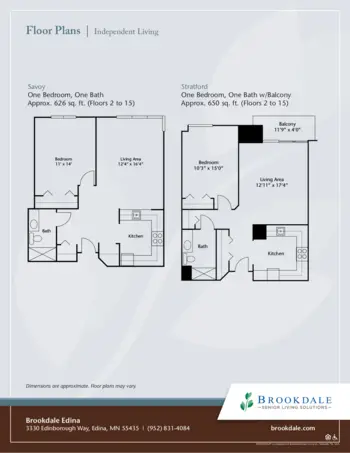 Floorplan of Brookdale Edina, Assisted Living, Memory Care, Edina, MN 2
