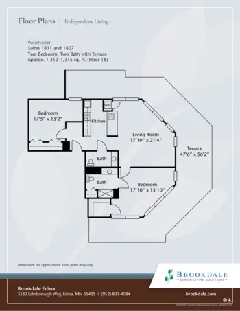 Floorplan of Brookdale Edina, Assisted Living, Memory Care, Edina, MN 11