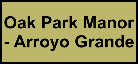 Logo of Oak Park Manor - Arroyo Grande, Assisted Living, Arroyo Grande, CA