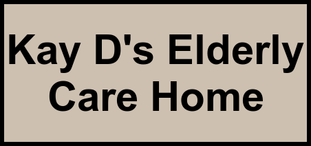Logo of Kay D's Elderly Care Home, Assisted Living, Howell, MI