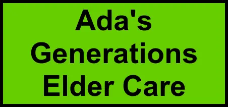 Logo of Ada's Generations Elder Care, Assisted Living, Uniontown, PA