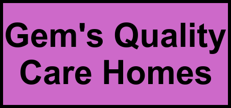 Logo of Gem's Quality Care Homes, Assisted Living, Missouri City, TX