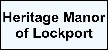 Logo of Heritage Manor of Lockport, Assisted Living, Lockport, NY