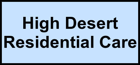 Logo of High Desert Residential Care, Assisted Living, Yucca Valley, CA