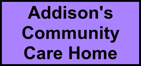 Logo of Addison's Community Care Home, Assisted Living, Columbia, SC