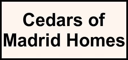 Logo of Cedars of Madrid Homes, Assisted Living, Memory Care, Madrid, IA