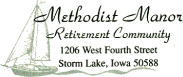Logo of Methodist Manor Retirement Community, Assisted Living, Nursing Home, Independent Living, CCRC, Storm Lake, IA