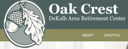 Logo of Oak Crest Retirement Center, Assisted Living, Nursing Home, Independent Living, CCRC, Dekalb, IL