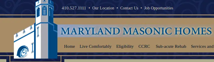 Logo of Maryland Masonic Homes, Assisted Living, Nursing Home, Independent Living, CCRC, Cockeysville, MD