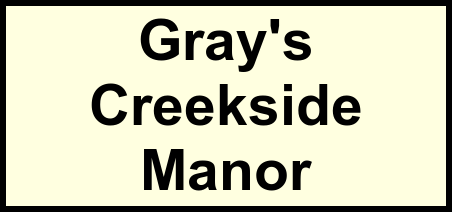 Logo of Gray's Creekside Manor, Assisted Living, Worthington, PA