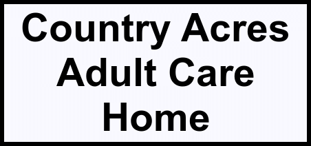 Logo of Country Acres Adult Care Home, Assisted Living, Eaton Rapids, MI