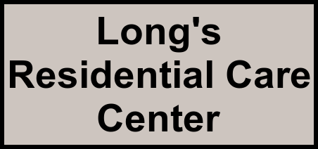 Logo of Long's Residential Care Center, Assisted Living, Memory Care, Saluda, SC