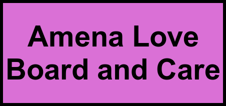 Logo of Amena Love Board and Care, Assisted Living, Northridge, CA