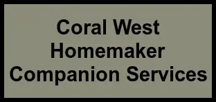 Logo of Coral West Homemaker Companion Services, , Miami, FL