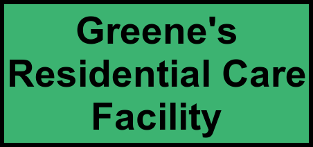 Logo of Greene's Residential Care Facility, Assisted Living, Sumter, SC