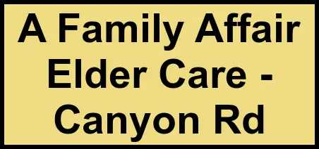 Logo of A Family Affair Elder Care - Canyon Rd, Assisted Living, Redwood City, CA