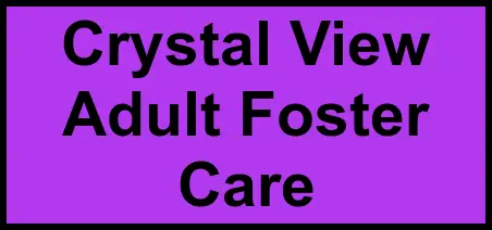 Logo of Crystal View Adult Foster Care, Assisted Living, Frankfort, MI