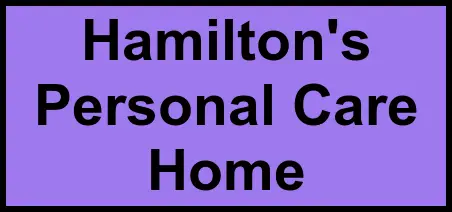 Logo of Hamilton's Personal Care Home, Assisted Living, Ashland, KY