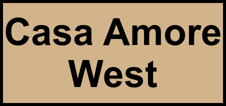 Logo of Casa Amore West, Assisted Living, Lancaster, CA