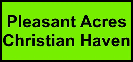Logo of Pleasant Acres Christian Haven, Assisted Living, Fairmont, WV