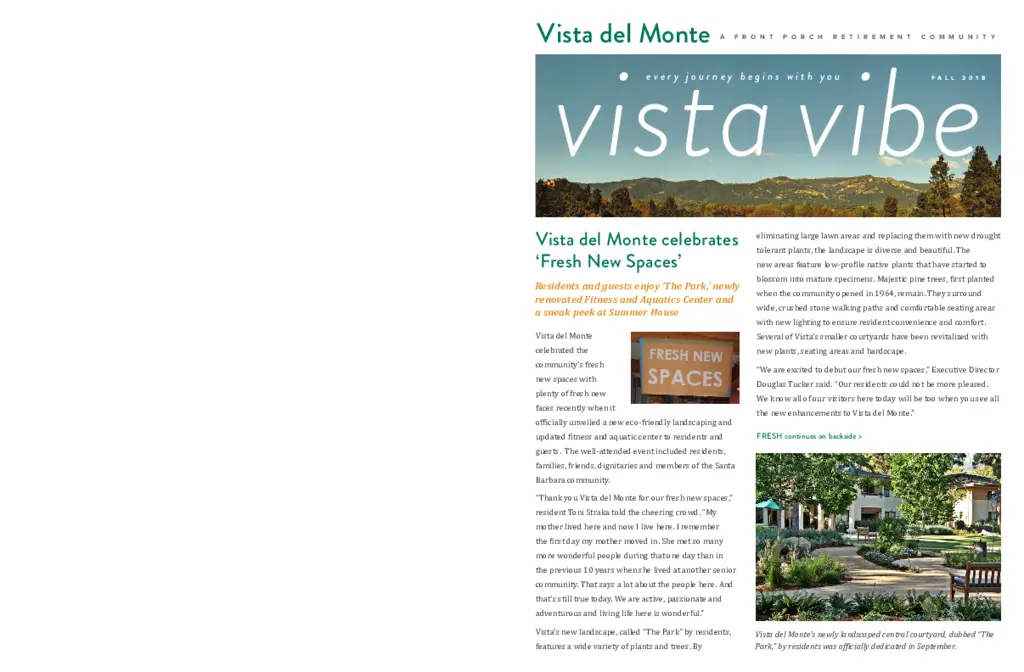 PDF Newsletter of Vista del Monte, , , , , Santa Barbara, CA - 10767-C01012^VDM-fall-2018-newsletter-for-website^3_pg