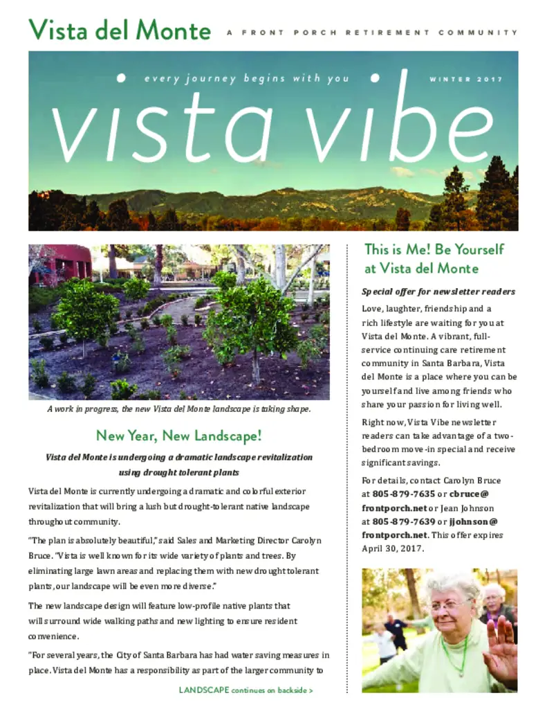 PDF Newsletter of Vista del Monte, , , , , Santa Barbara, CA - 10768-C01012^VDM-Winter-2017-newsletter^4_pg
