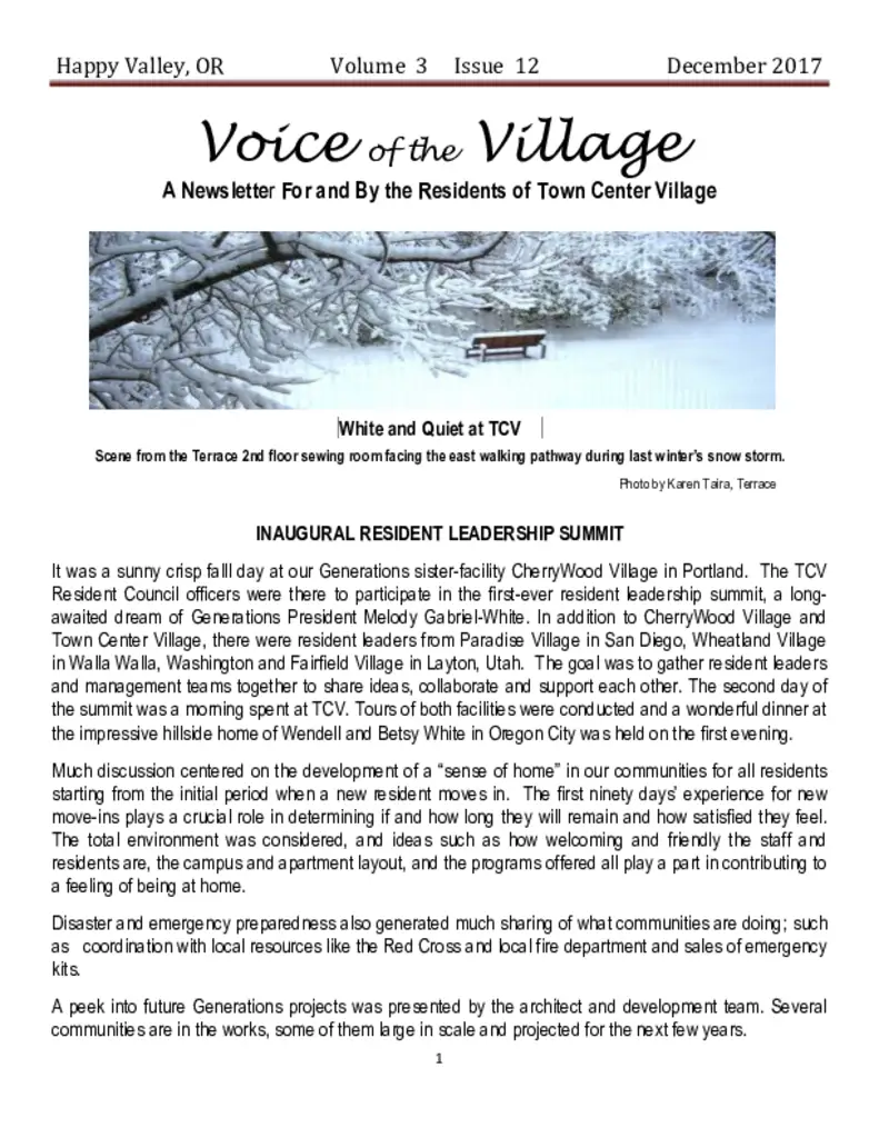 PDF Newsletter of The Forum at Town Center, , , , , Happy Valley, OR - 10861-C01015^TCV-Voice-of-the-Village^8_pg