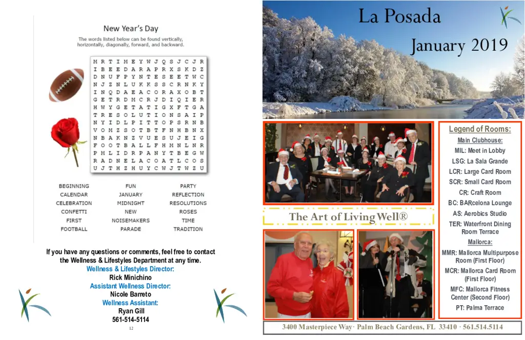 PDF Newsletter of La Posada, , , , , Palm Beach Gardens, FL - 13163-C01121^January-Outline^6_pg