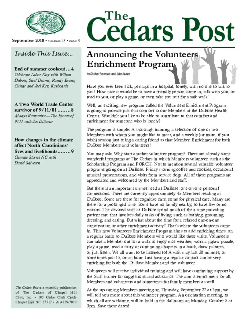 PDF Newsletter of Cedars of Chapel Hill, , , , , Chapel Hill, NC - 13436-C01131^Cedars-September-2018-WEB^12_pg
