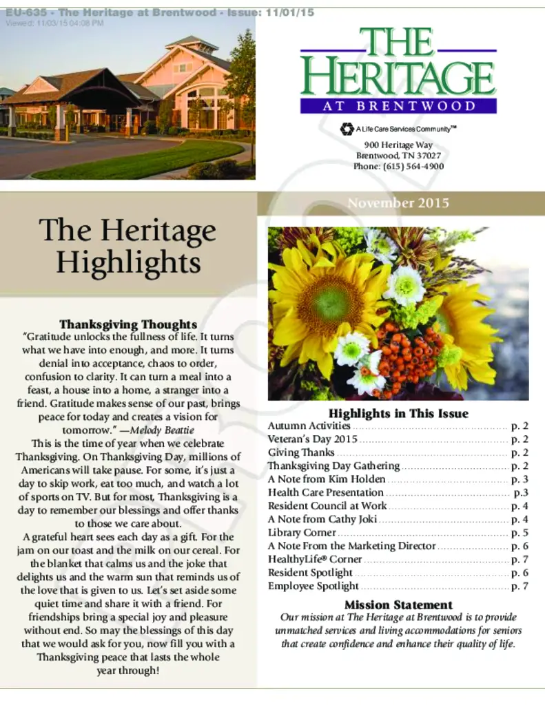 PDF Newsletter of The Heritage at Brentwood, , , , , Brentwood, TN - 14660-C01173^The_Heritage_at_Brentwood__November_12F392FC875BD^8_pg