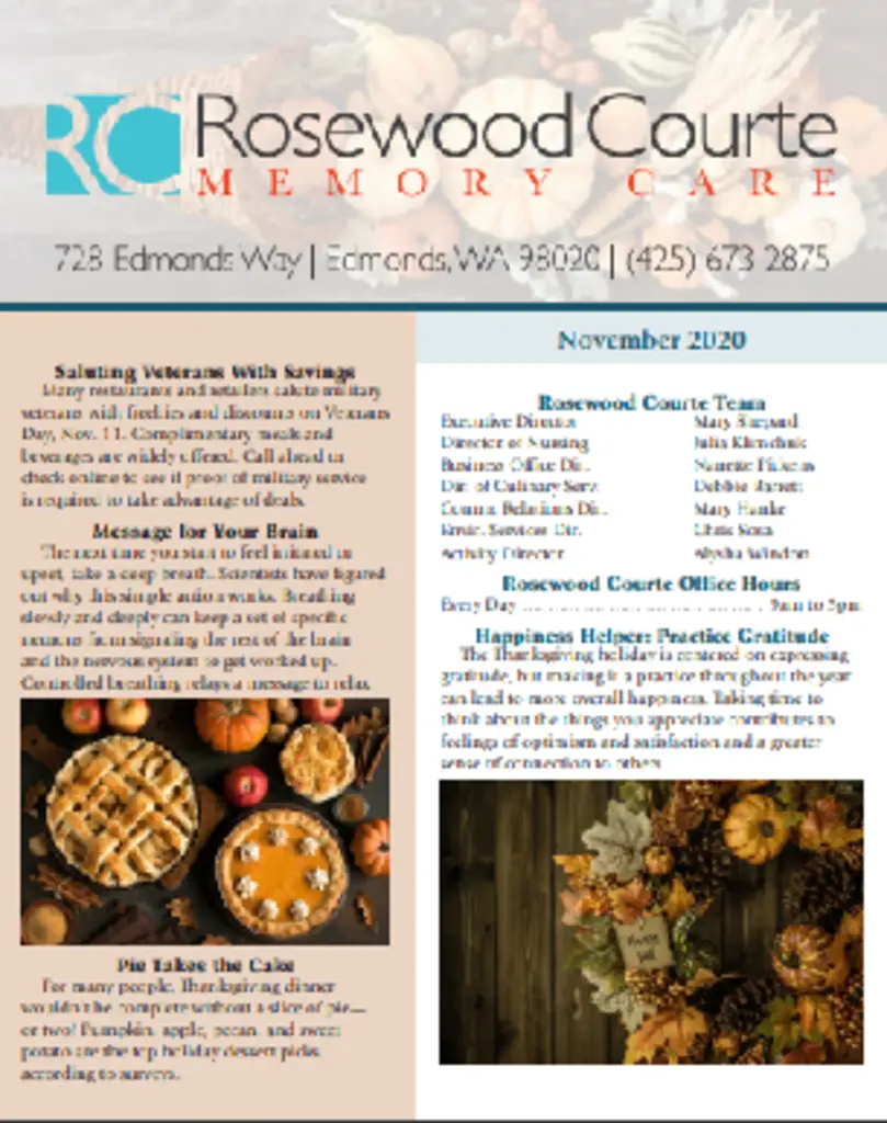 PDF Newsletter of Rosewood Courte Memory Care in Edmonds, , Edmonds, WA - 175611-rosewood courte newsletter