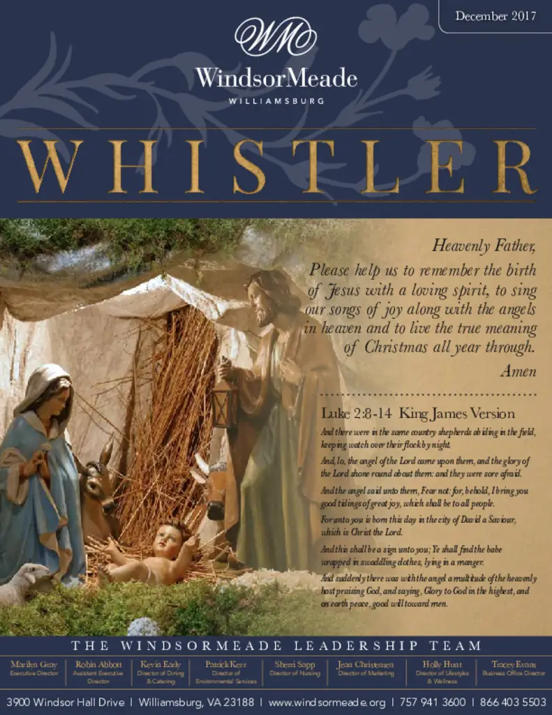 PDF Newsletter of WindsorMeade, , , , , Williamsburg, VA - 17759-C01317^WindsorMeade-Whistler-Newsletter^5_pg
