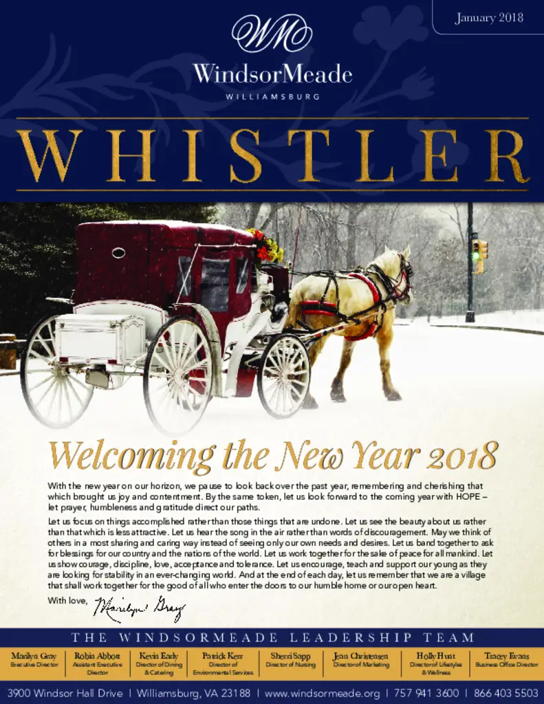 PDF Newsletter of WindsorMeade, , , , , Williamsburg, VA - 17761-C01317^WindsorMeade-Whistler-Newsletter-R26838^5_pg