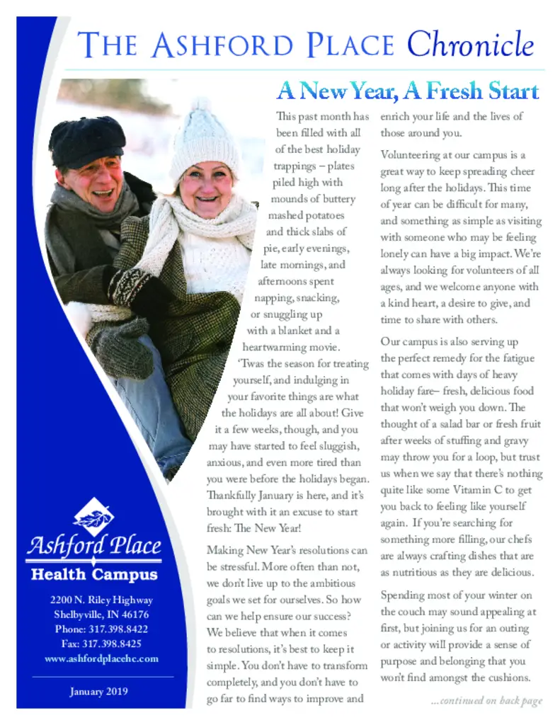 PDF Newsletter of Ashford Place Health Campus, , , , , Shelbyville, IN - 21907-C01535^Ashford_Place_Health_Campus-news-R16254^4_pg