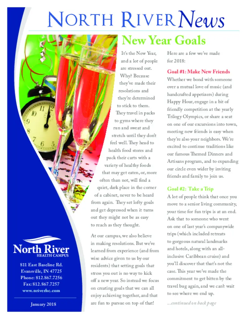 PDF Newsletter of North River Health Campus, , , , , Evansville, IN - 21973-C01542^North-River-news^4_pg